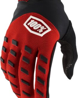 100% Youth Airmatic Off-Road Gloves - Red/Black, Size M