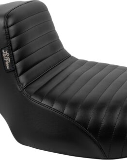 Le Pera Kickflip Daddy Long Legs Pleated Seat Black For Harley FLT/FLH 23-24