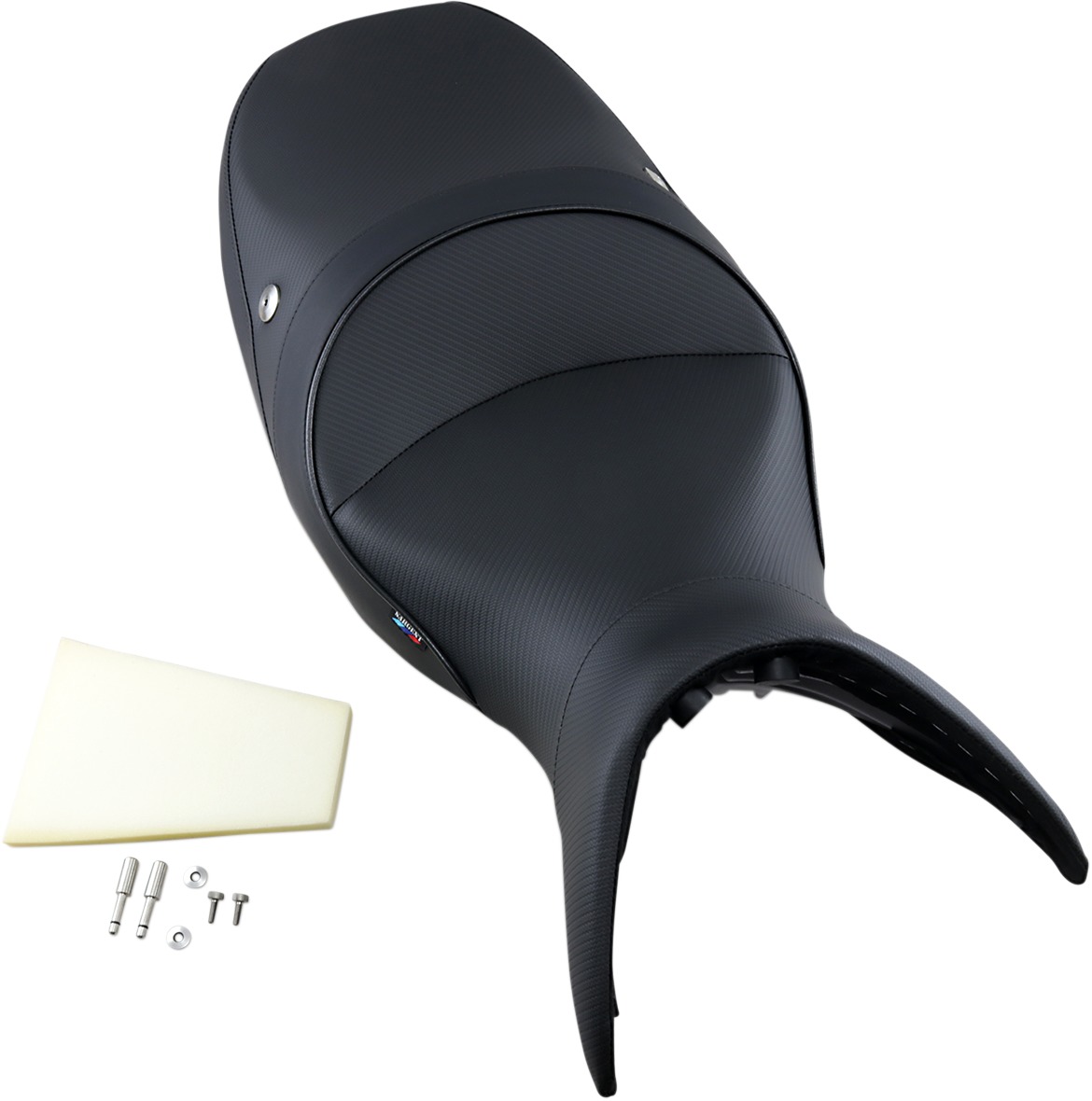 Sargent World Sport 2-Up Seat CarbonFX Black Fits BMW R1100S - Image 5