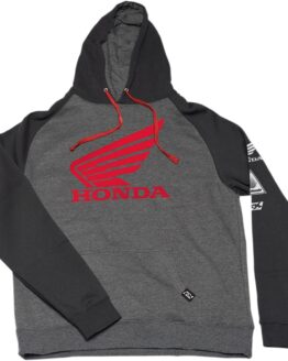 Factory Effex Men's Honda Wing Hoody Charcoal/Black Size L