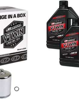 V-Twin Quick Change Kit Synthetic w/ Chrome Filter Twin Cam