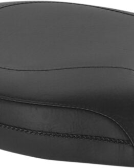 Vintage Plain Vinyl Pillion Pad Black Foam