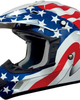 FX-17 Flag Full Face Offroad Helmet Red/White/Blue X-Large