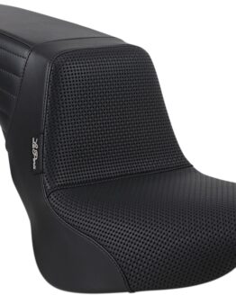 Kickflip Basketweave Vinyl 2-Up Seat - Black