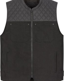 ICON Chamonix Denim Vest Black Men's 4XL