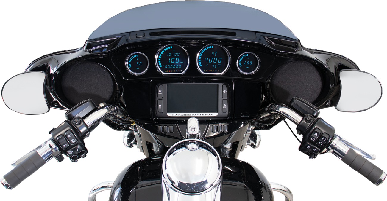 KOSO HD-03L Blue LED Gauge Kit For 14-23 Harley Touring Models - Image 3