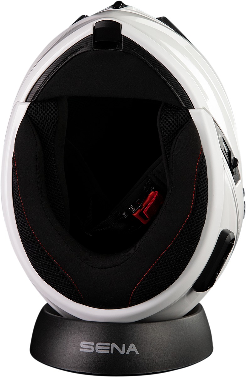 Sena Outrush R Bluetooth Helmet Gloss White Large - Image 4