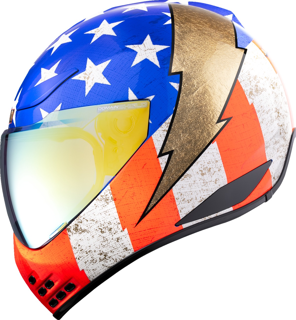 ICON Domain Amerikarma Glory Helmet Medium Red White Blue Unisex - Image 3
