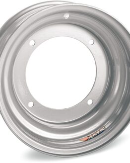 AMS Steel Replacement Wheel 10x5 4/144 Silver Front ATV