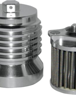 FLO Reusable Stainless Steel Spin On Polished Oil Filter