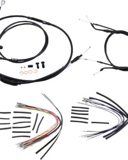 Extended Black Control Cable Kit 14" tall bars