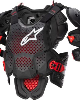 Alpinestars A-10 v2 Full Chest Guard Black Red Adult M/L