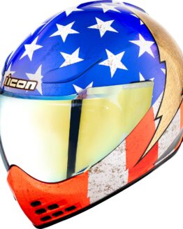 ICON Domain Amerikarma Glory Helmet Medium Red White Blue Unisex