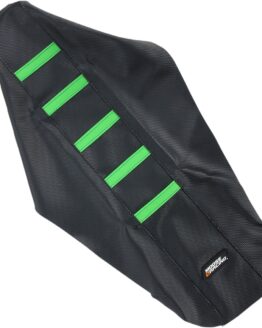 Black/Green Ribbed Seat Cover