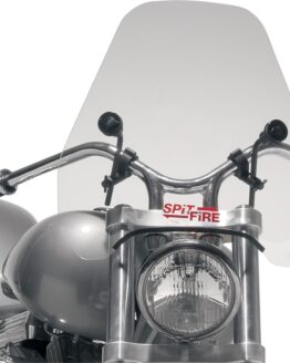 Spitfire Windshield 15" Clear w/Black Hardware