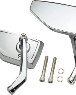 Ciro Chicane Side View Mirrors Chrome Pair