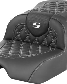 Saddlemen RoadSofa Seat Lattice White Stitch FLTR FLHX 2023-2024