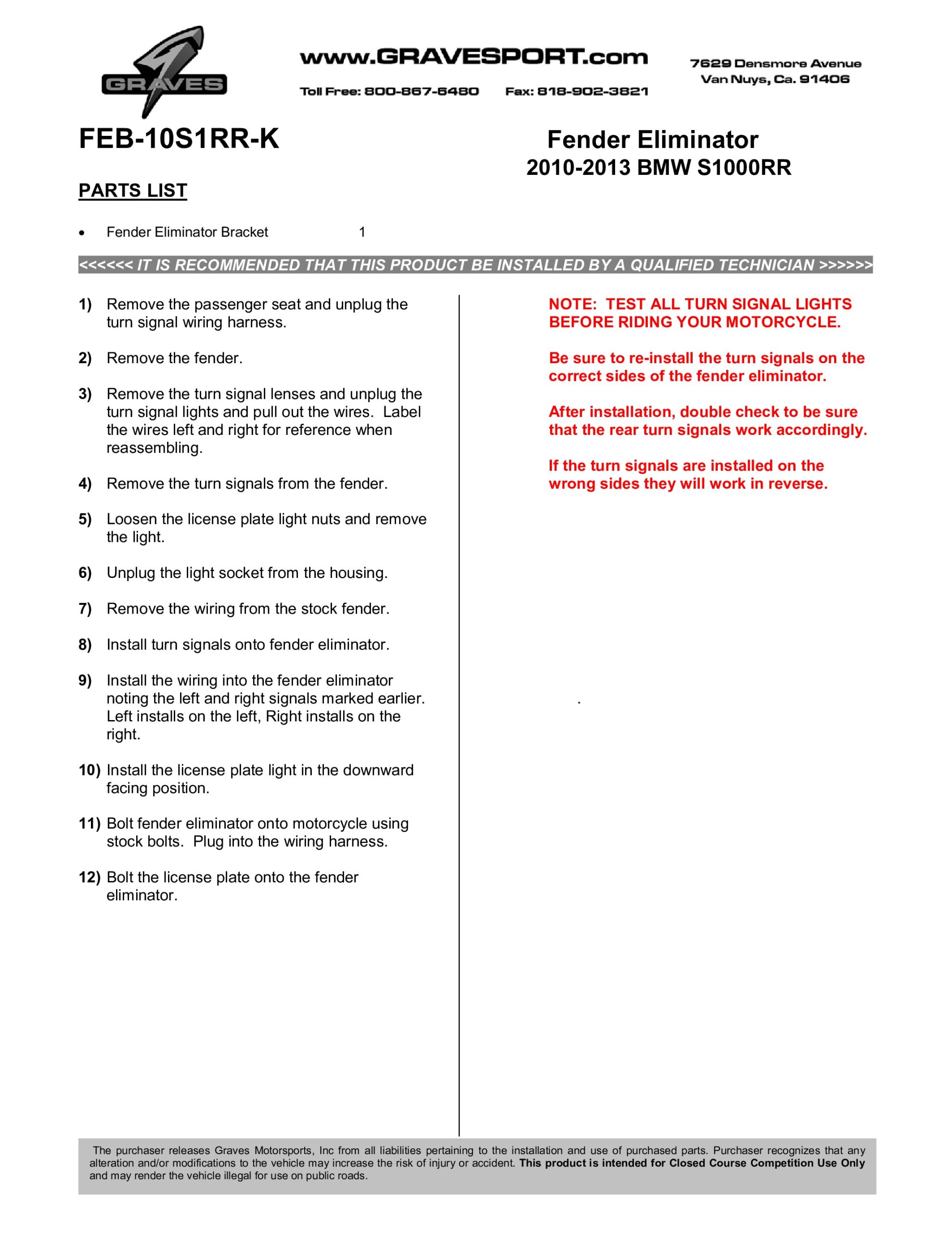 Fender Eliminator Kit - Image 4