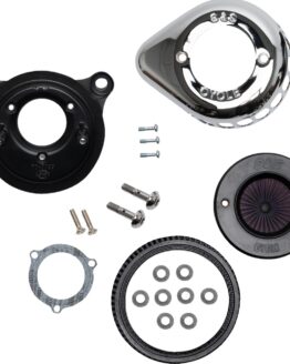 S&S Air Stinger Teardrop Air Cleaner Chrome Fits 08-17 Models