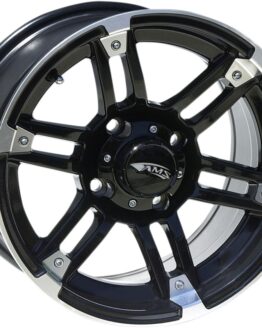 AMS Roll'n 104 14x7 Wheel Black Machined Gloss 4/110