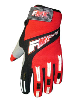 FMX Zaca MX Gloves Red/White/Black - Unisex 2X-Large Textile