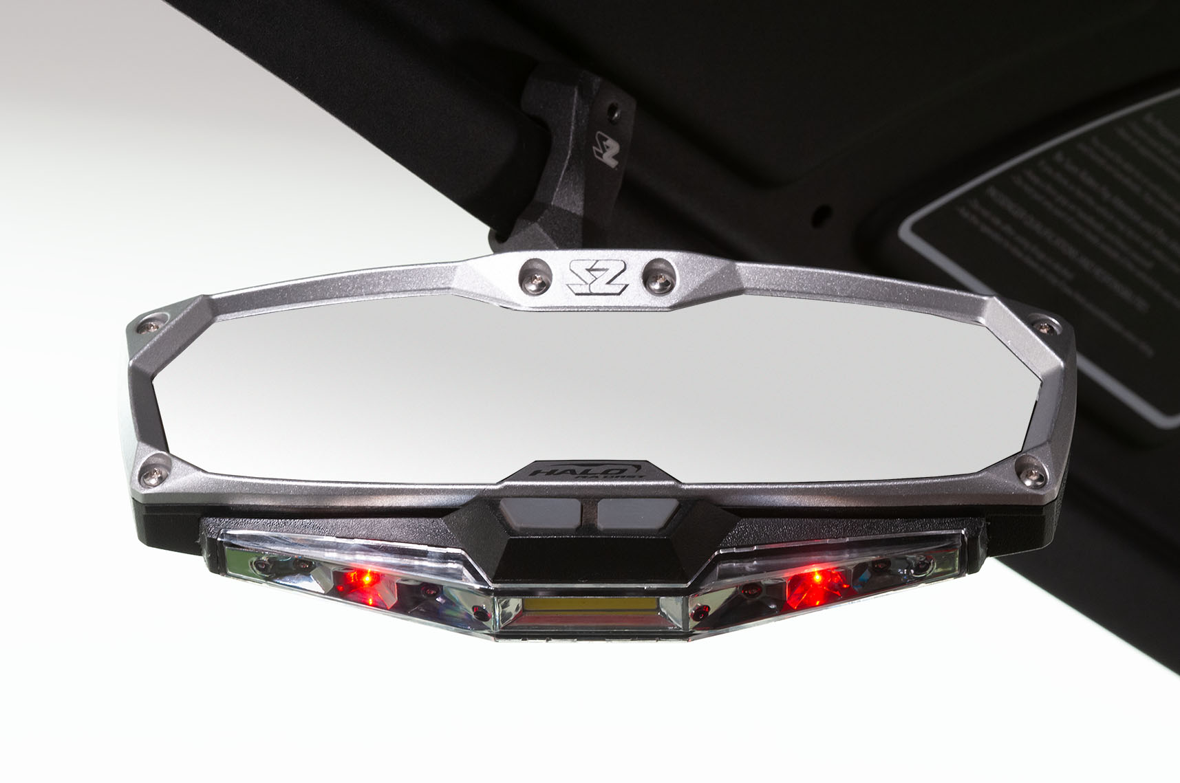 Halo-RA LED Rear View Mirror w/ Multimode lighting & Cast Aluminum Bezel - Image 9