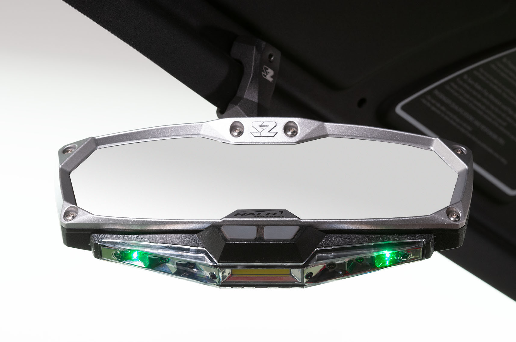 Halo-RA LED Rear View Mirror w/ Multimode lighting & Cast Aluminum Bezel - Image 10