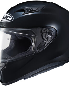 i10 Solid Black Full-Face Street Motorcycle Helmet X-Large