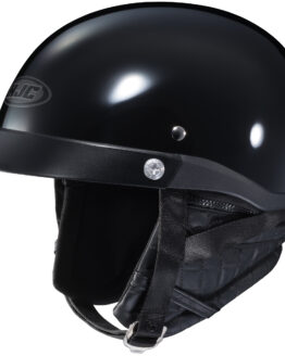 HJC CL-Ironroad Solid Black Open-Face Half Helmet XS