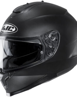 C70 Semi-Flat Black Full-Face Street Motorcycle Helmet 2X-Large