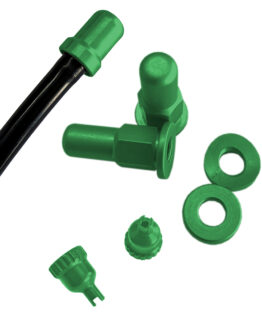 Dress Up Kit w/ Fuel Vent, Rim Locks, & Valve Caps - Green