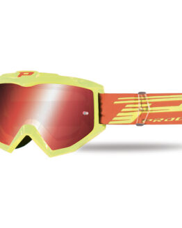 Pro Grip Atzaki MX Goggles Yellow Frame/Orange Iridium Lens