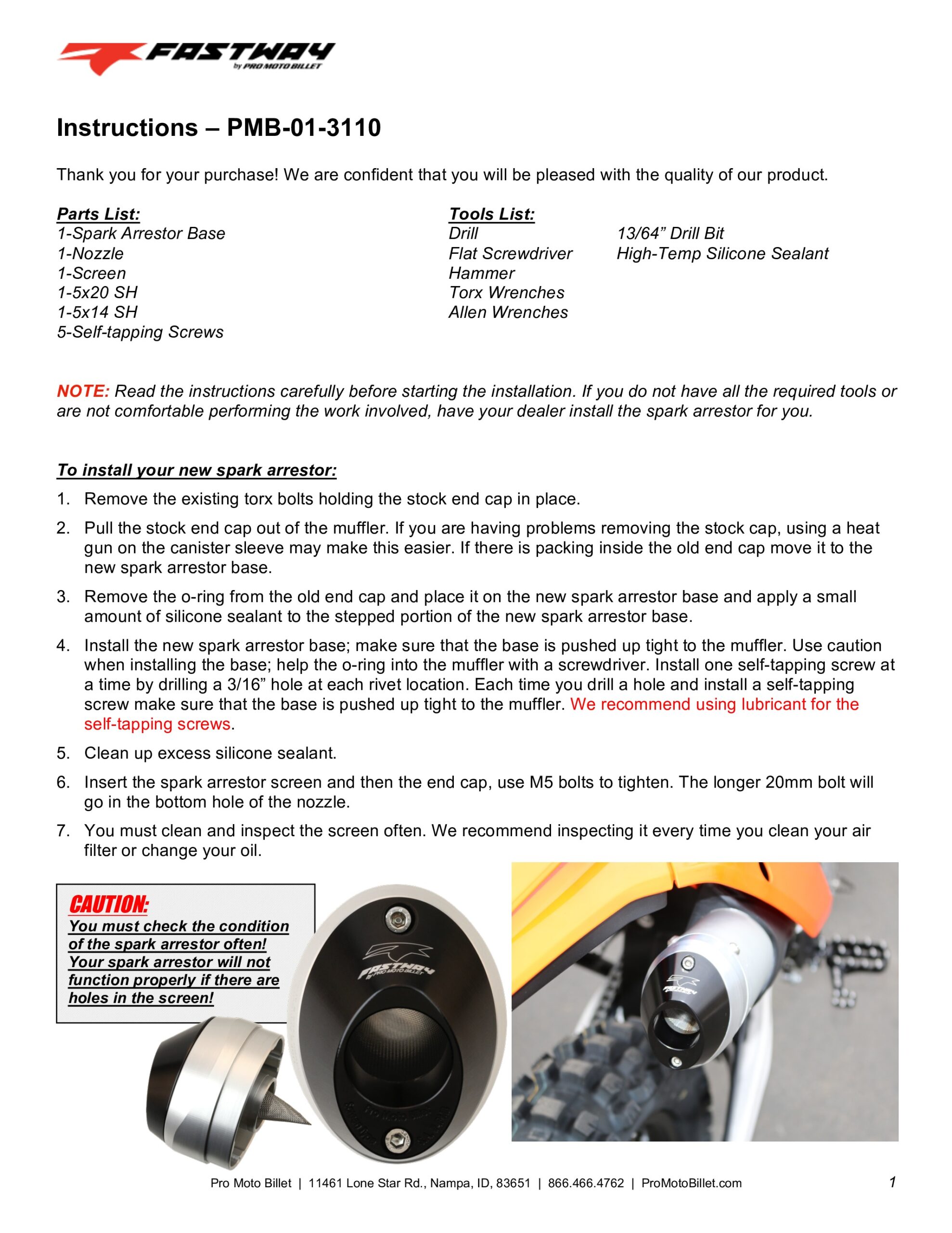 Spark Arrestor Endcap - Black Tip, USFS Approved - Image 4