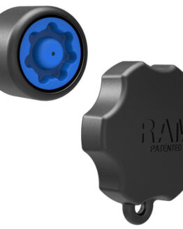 Ram Accessory - Mixed Combo Pin-Lock Security Knob & Key Knob For 1" Mounts