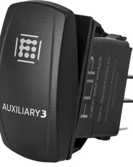 "Auxilary 3" Illuminated Rocker Switch
