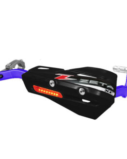 Drop Handguard Handlebar Armor / XC Flasher Protector Kit 7/8" Black / Blue