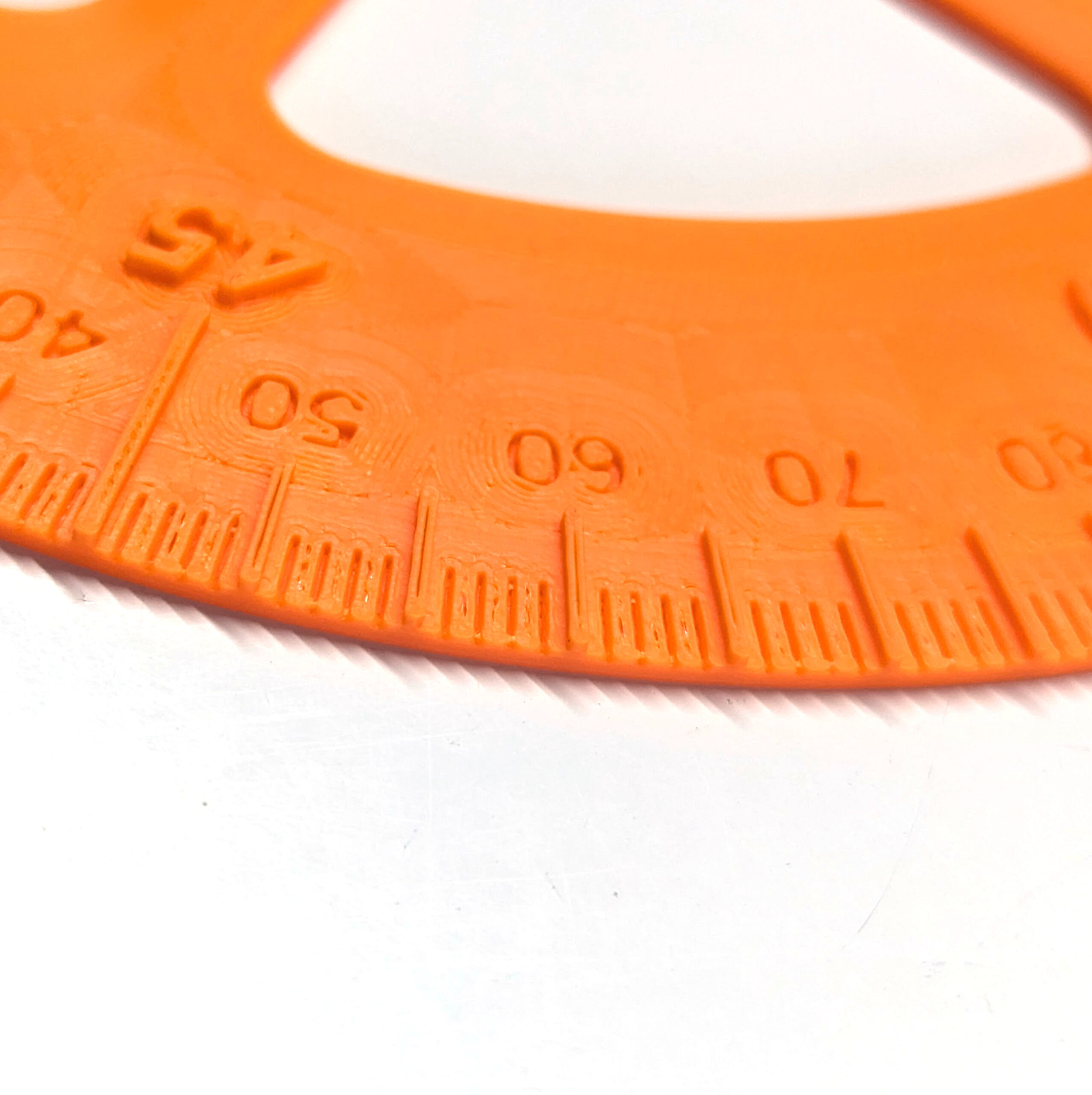 Engine Timing Degree Wheel 6.75" Diameter - Orange Plastic - Image 3