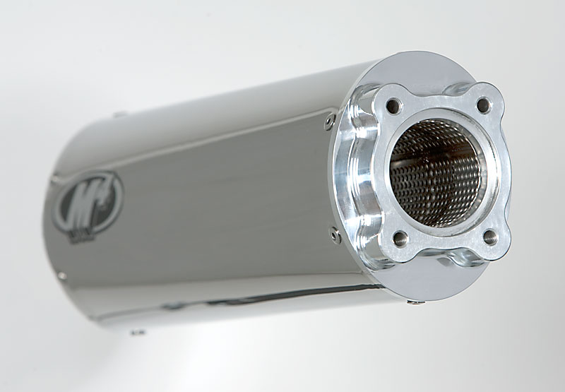 Polished Bolt On Exhaust Muffler - Image 3