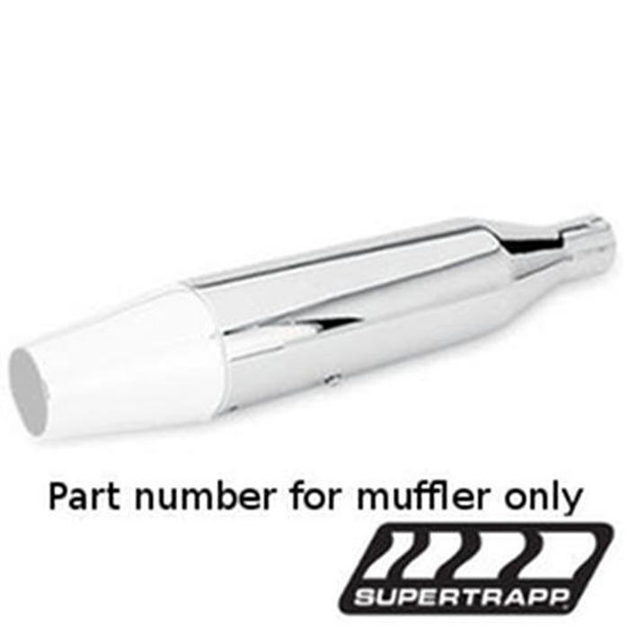 SuperTrapp Universal 3" Slip On Exhaust Muffler - 14-5/8" Long, 1-3/3" ID Inlet