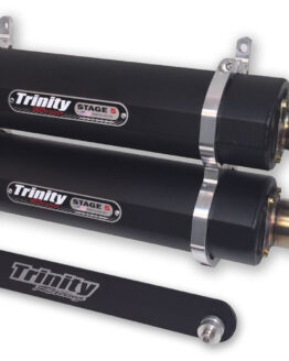 Stage 5 Slip On Exhaust - Dual Black Mufflers