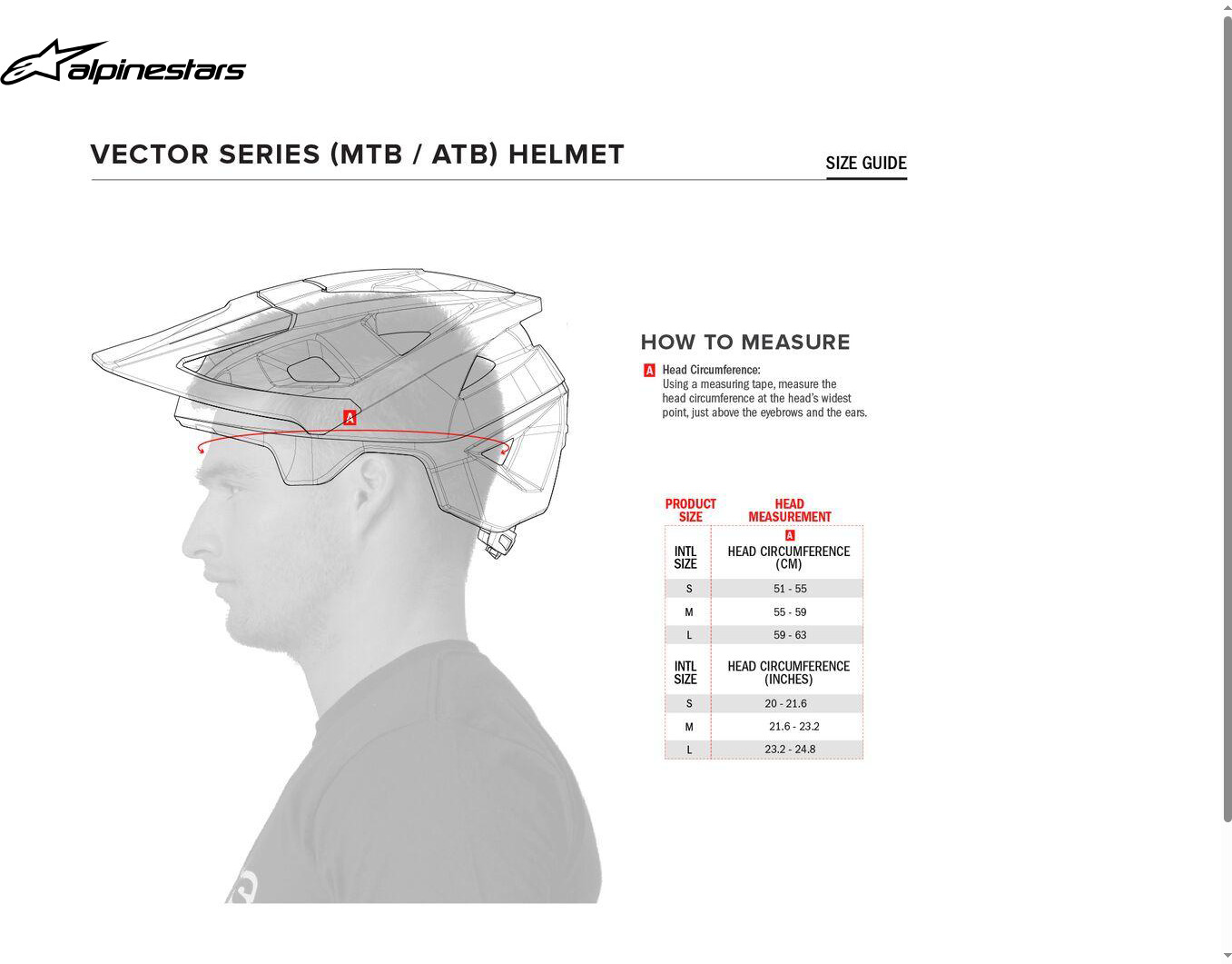 Alpinestars Vector Tech MIPS Helmet Bright Red/Light Gray Medium - Image 3