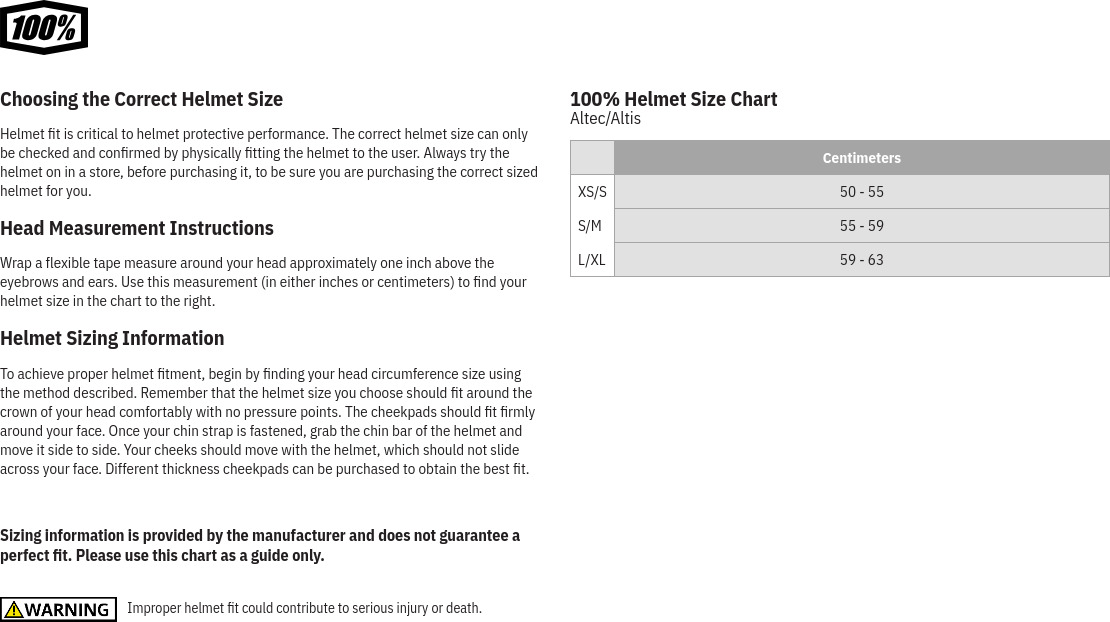 100% Altec Bike Helmet, Black L/XL - Image 5