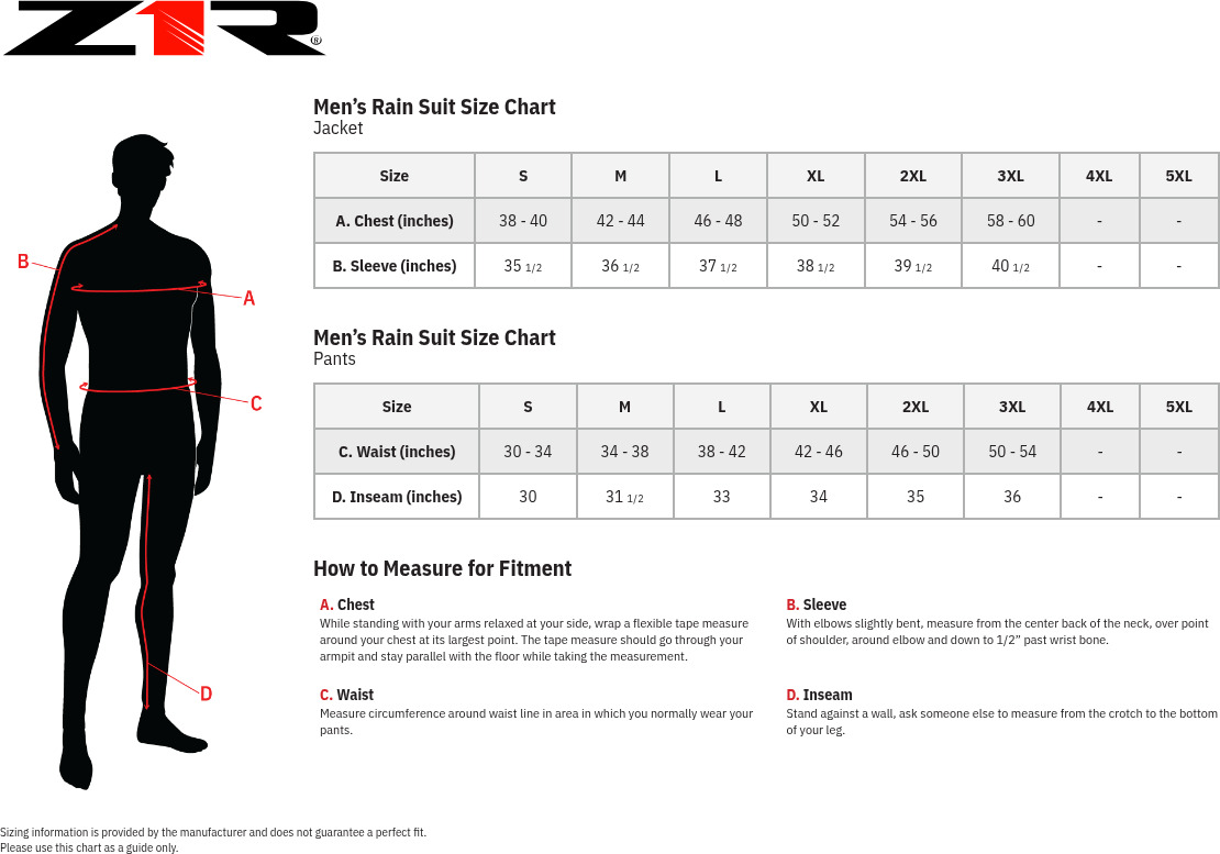 Z1R 2-Piece Rain Suit Black/Orange Medium - Image 3