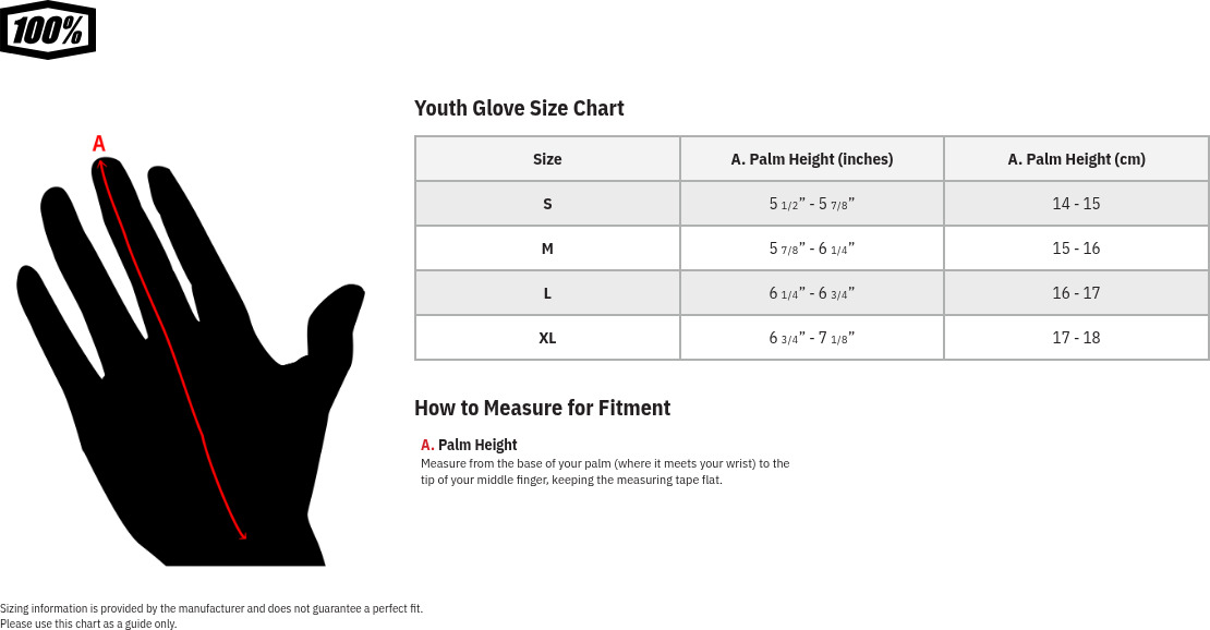 100% Youth Brisker Gloves Fluorescent Orange/Black Medium - Image 3