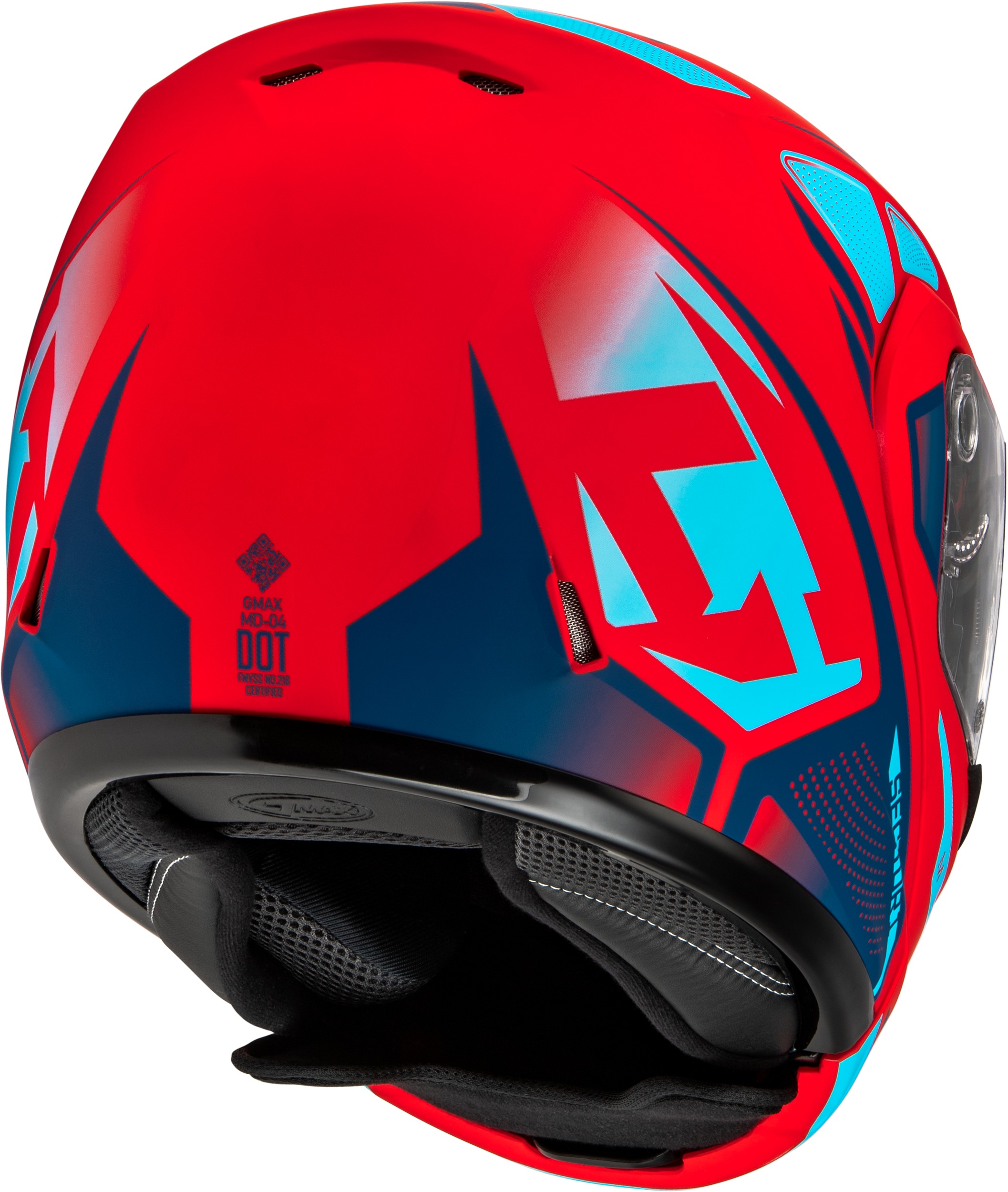 GMAX MD-04 Sector Modular Helmet Matte Red/Blue 3X-Large - Image 5