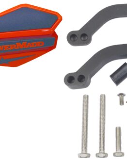 Powermadd Orange Black Star Handguard Kit with MC/ATV Mounts