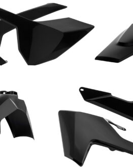 Acerbis Black Plastic Kit 6pc Fits 17-19 Husqvarna FE/TE 150-300