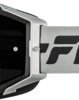 Fly Racing Zone Pro Goggle Grey/Black with Black Mirror Lens