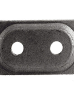 WOODY'S Double Digger Aluminum Support Plate 5/16in Black 48 Pack