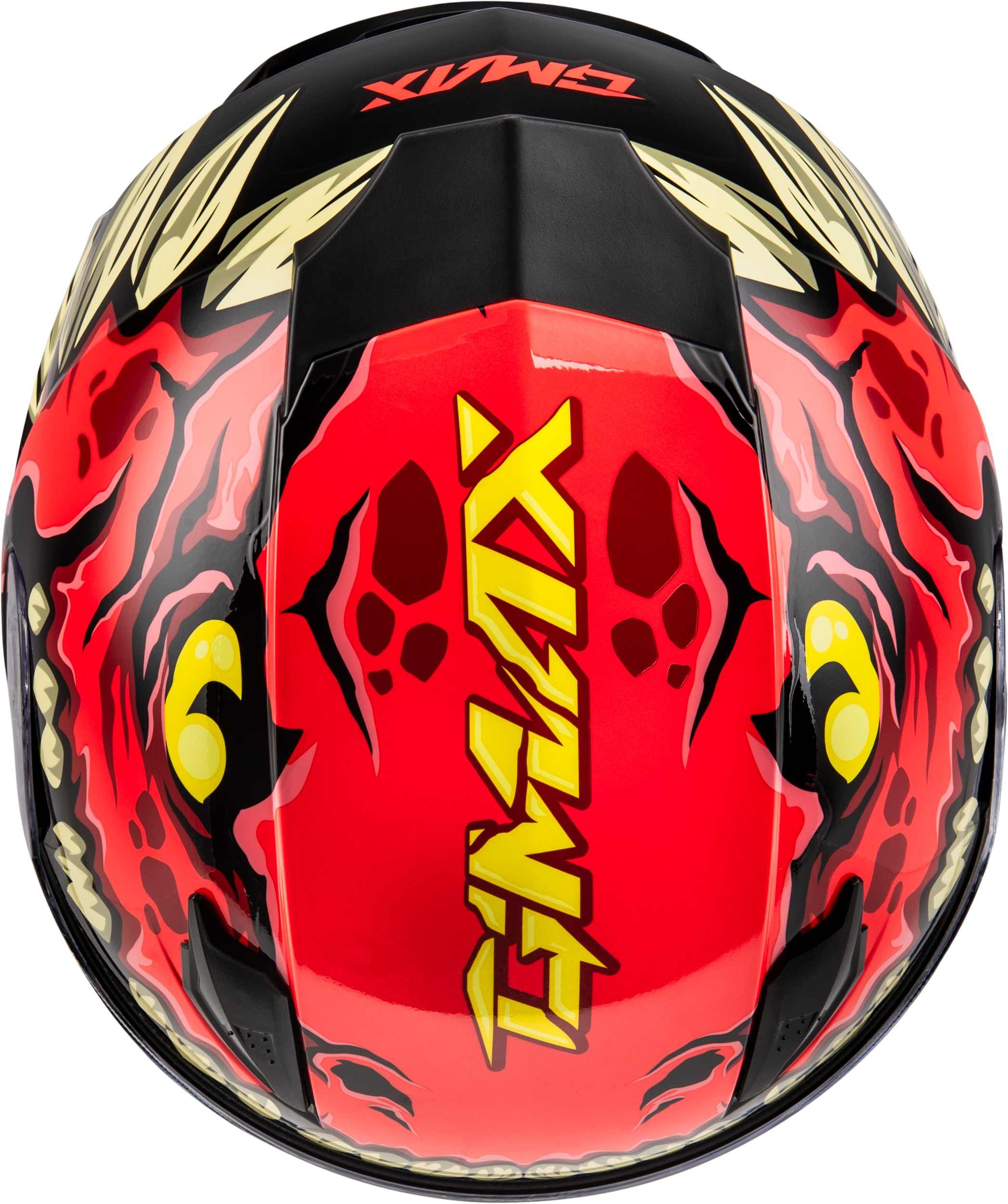 GMAX Youth GM-49Y Drax Full Face Helmet Red Large - Image 3